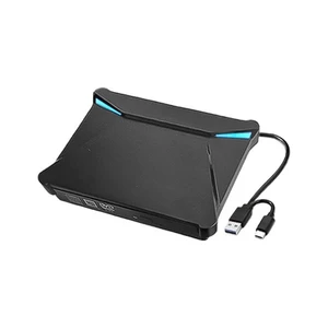 دی‌وی‌دی رایتر اکسترنال مدل 015 (Pop-Up Mobile) | کابل دوگانه Type-C و USB 3.0