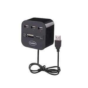 هاب ۳ پورت USB 2.0 و رم ریدر کمبو کایزر مدل KH-14