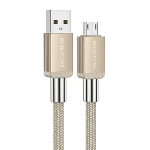 کابل USB به MicroUSB Borofone BX120 طول 1 متر | روکش بافته شده، شارژ 2.4A