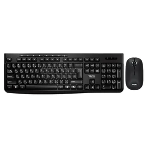 ست کیبورد و ماوس بی‌سیم تسکو مدل TKM 7027W (اقتصادی، دارای حروف فارسی و کلیدهای مالتی‌مدیا)