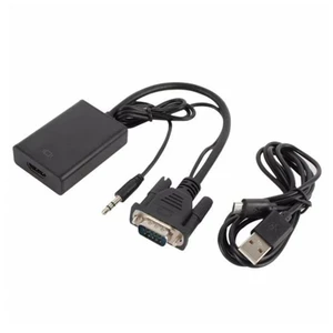 تبدیل VGA به HDMI برق‌دار و صدادار مدل 137 (پشتیبانی از رزولوشن   1080p )