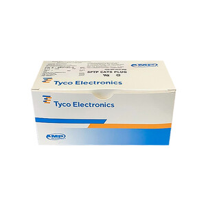 سوکت شبکه CAT6 SFTP فلزی و شیلددار برند AMP (بسته ۱۰۰ عددی)