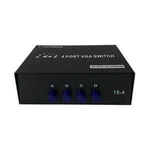 سوئیچ VGA چهار پورت Venetolink مدل 15-4 | دیتا سوئیچ VGA دستی 4x1