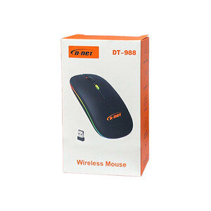ماوس بی‌سیم و بلوتوثی شارژی دی‌نت مدل DT-988 با طراحی اسلیم 2