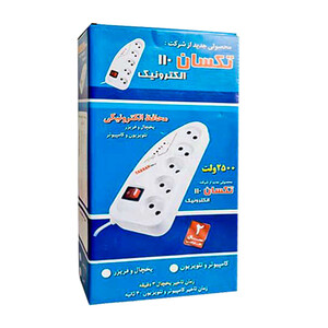 محافظ برق ولتاژ 5 خانه تکسان (Taksan) مدل  110 با کابل 3 متری 2