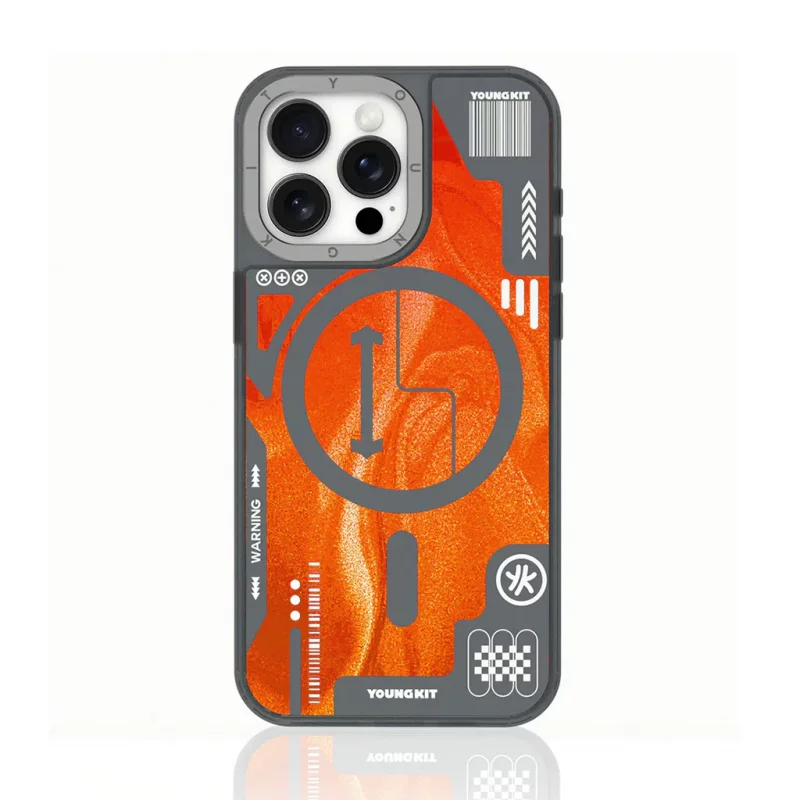 کاور مگ سیف یانگ کیت مدل Galactic Orange Quicksand MagSafe مناسب آیفون 15 پرومکس اپل iPhone 15 Pro Max
