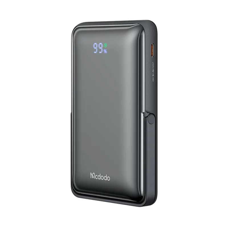 پاوربانک وایرلس مگ سیف استند دار 20 وات مک دودو مدل Mcdodo GoPower MagSafe MC-069 ظرفیت 10000 میلی آمپر
