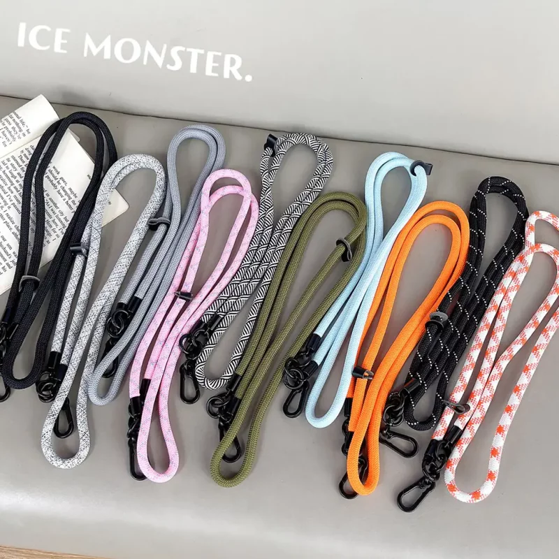 بند آویز گردنی گوشی موبایل جنس کنفی با قلاب فلزی طول 120 سانتی متر - بلند