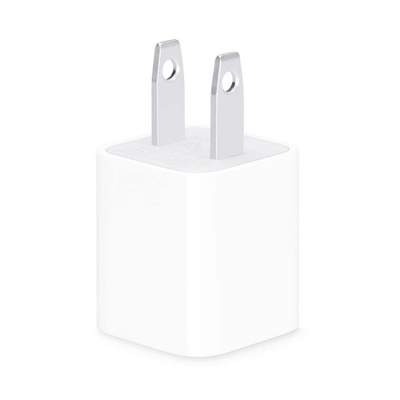 آداپتور شارژر دیواری 5 وات (5 ولت / 1 آمپر) طرح اپل Apple 5W USB Power Adapter (درجه یک)