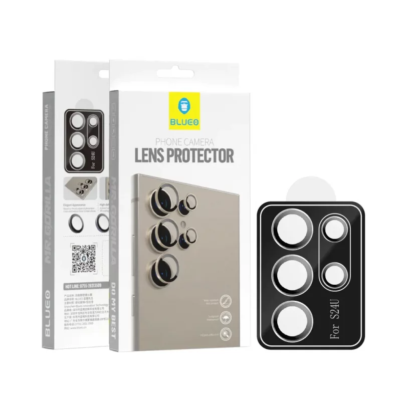 محافظ لنز دوربین رینگی اس 24 اولترا بلوئو BLUEO 9H Aluminum Ring S24 Ultra