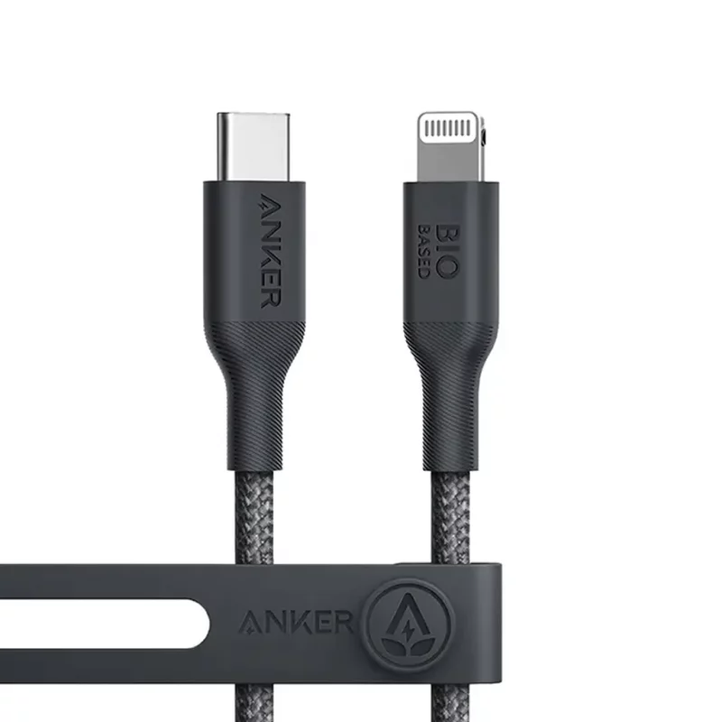 کابل تایپ سی به لایتنینگ 60 وات انکر مدل Anker 542 Bio-Nylon A80B5 طول 0.9 متر