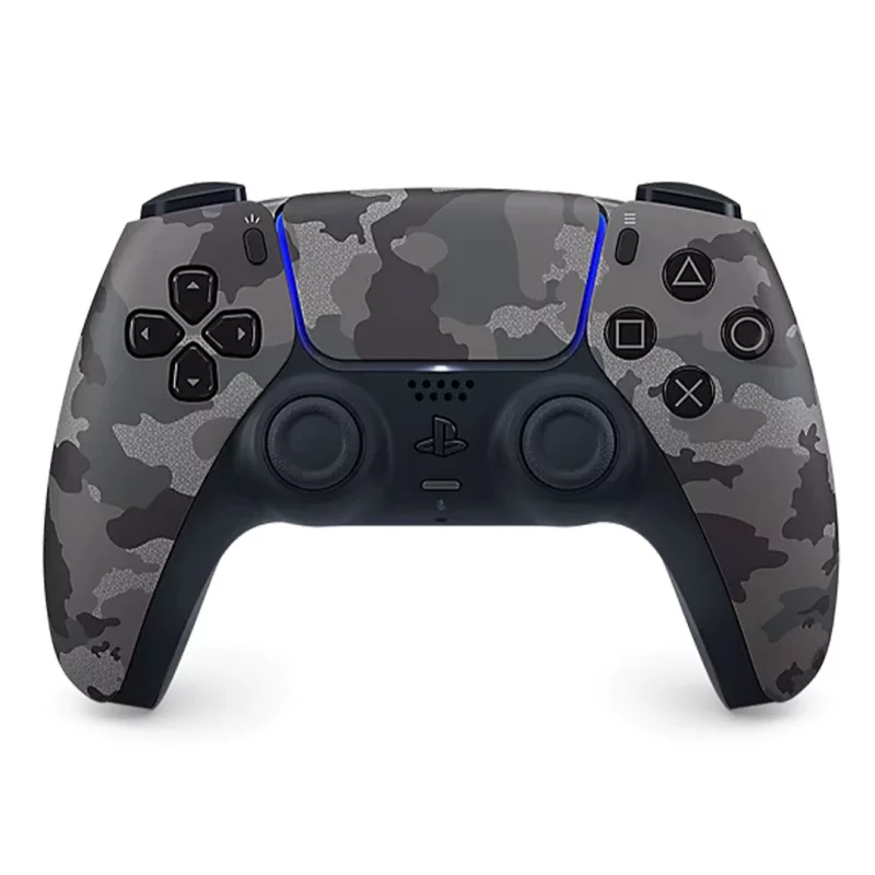 دسته بازی پلی استیشن 5 سونی ارتشی طوسی مدل Sony PlayStation PS5 DualSense Gray Camouflage