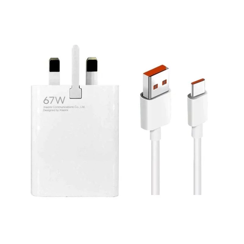 شارژر 67 وات اصل با کابل تایپ سی 6 آمپر شیائومی Xiaomi 67W MDY-12-EG