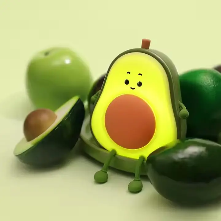 چراغ خواب فانتزی سیلیکونی شارژی طرح آووکادو Avocado