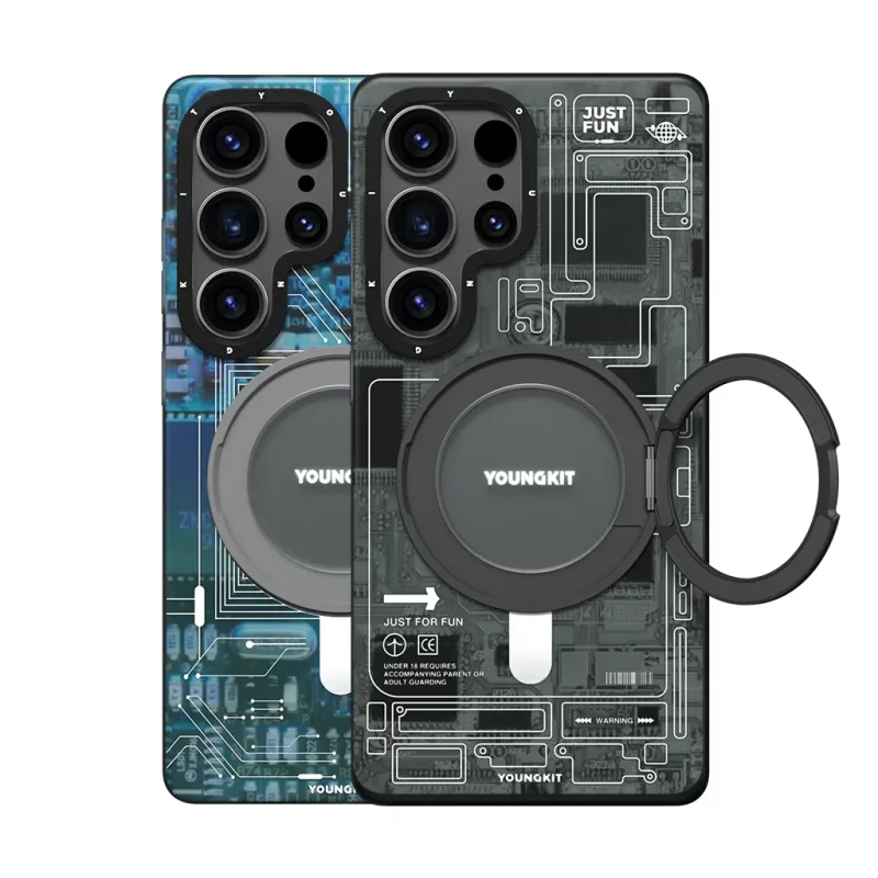 کاور (قاب) مگ سیف اس 25 اولترا سامسونگ یانگ کیت Youngkit Cyberpunk 360 Spin MagSafe S25 Ultra