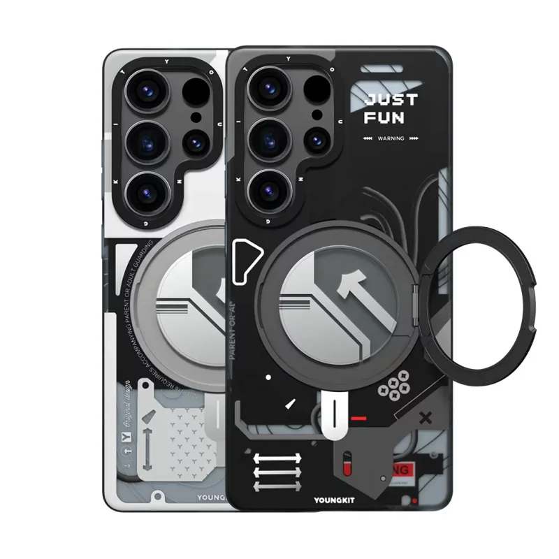 کاور (قاب) مگ سیف هولدر اس 25 اولترا سامسونگ یانگ کیت Youngkit CyberPunk 360° Spin MagSafe S25 Ultra