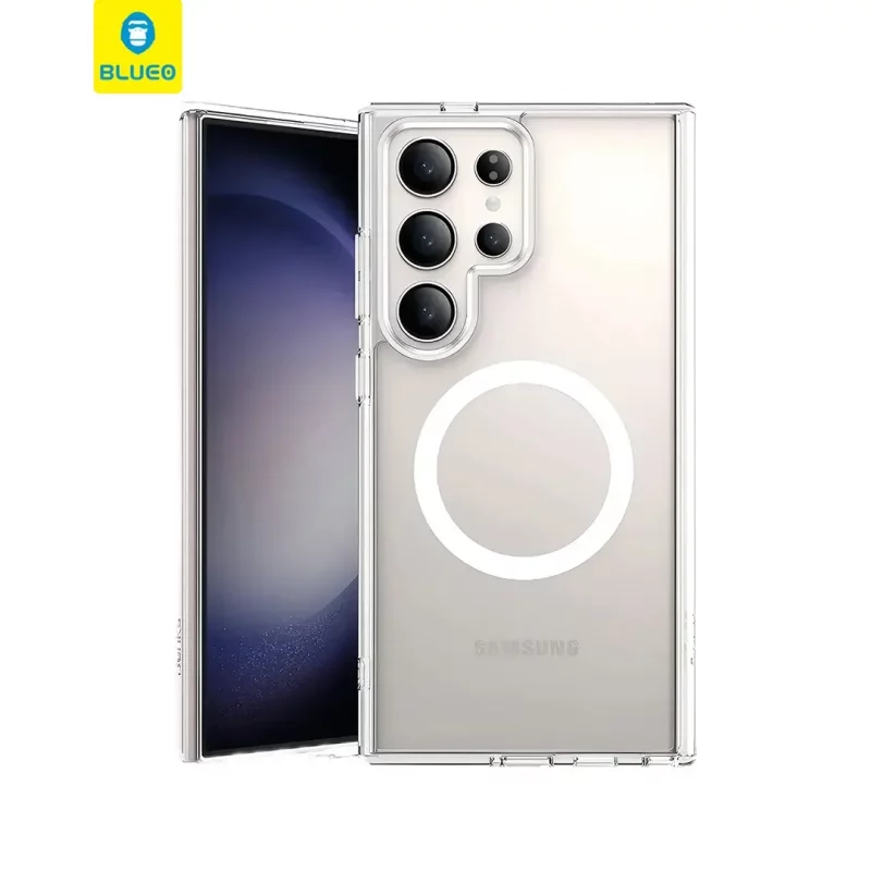 کاور شفاف مگ سیف اس 25 اولترا سامسونگ بلوئو BLUEO Crystal+ MagSafe Samsung S25 Ultra