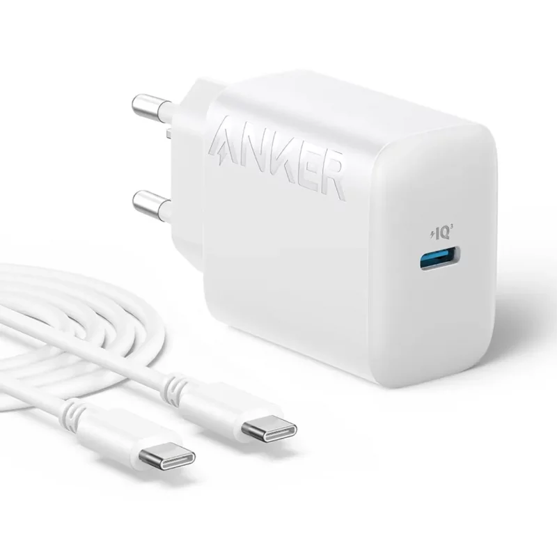 شارژر انکر 20 وات با کابل تایپ سی Anker Select USB-C B2347