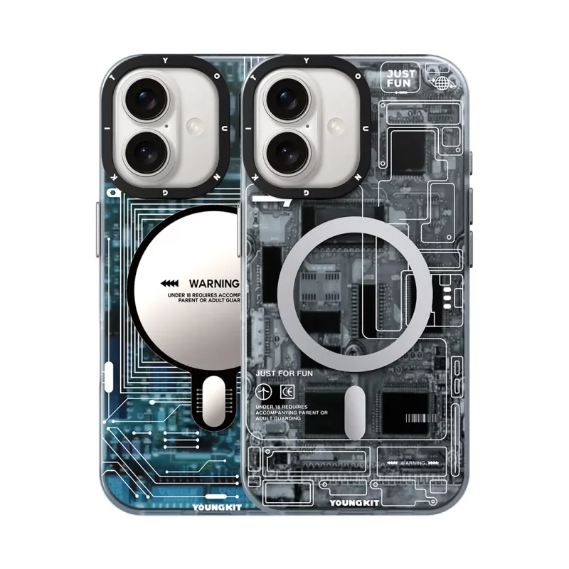 کاور ( قاب ) مگ سیف آیفون 16 یانگ کیت Youngkit Futuristic Circuit MagSafe iPhone 16