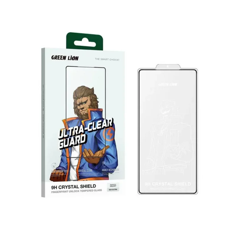 گلس محافظ صفحه سامسونگ اس 25 اولترا گرین لاین Green Lion Crystal Shield S25 Ultra