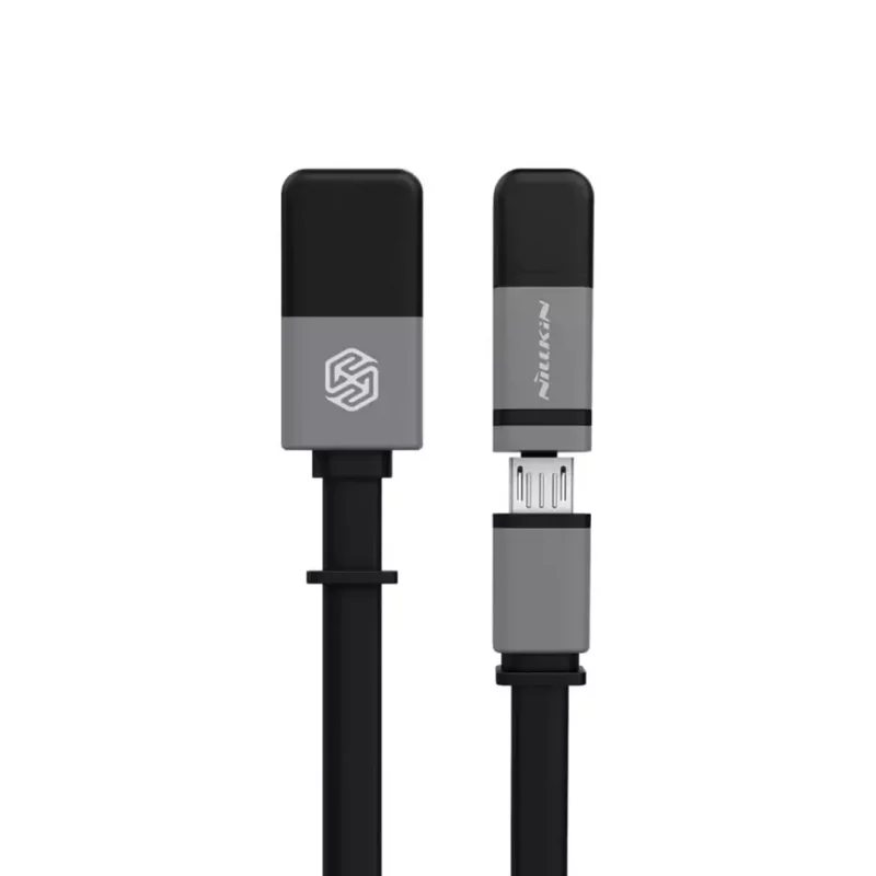 کابل شارژ آیفون لایتنینگ و میکرو یو اس بی نیلکین Nillkin Plus II طول 1.2 متر