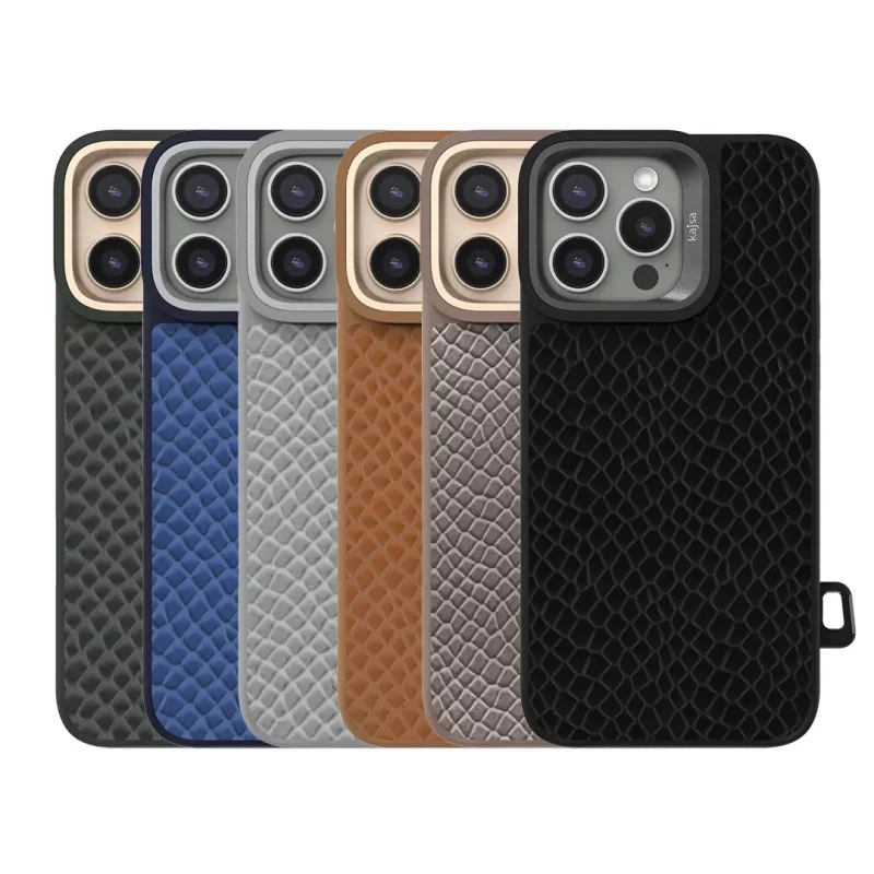 قاب آیفون 16 پرو ( کاور ) مگ سیف چرمی اصلی کجسا KAJSA Pearl iPhone 16 Pro