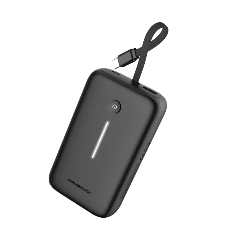 پاوربانک پاورولوژی 30 وات 20000 میلی آمپر با کابل تایپ سی مدل PPBCHA67