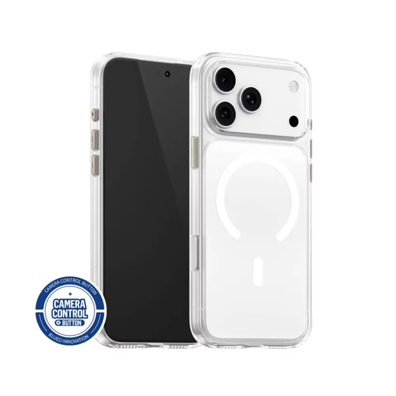 قاب آیفون 17 پرو مکس شفاف طلقی مگ سیف بلوئو Crystal Drop MagSafe iPhone 17 Pro Max