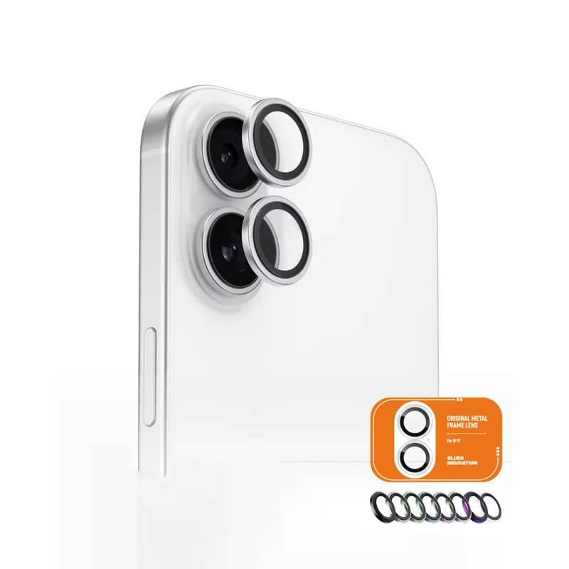 محافظ لنز دوربین آیفون 17 نرمال بلوئو BLUEO Metal Frame iPhone 17