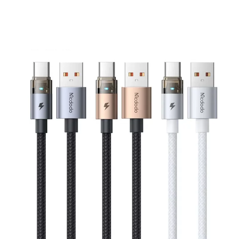 کابل شارژ تایپ سی 100 وات 6 آمپر سوپر فست مک دودو Mcdodo CA-689 طول 1.2 متر