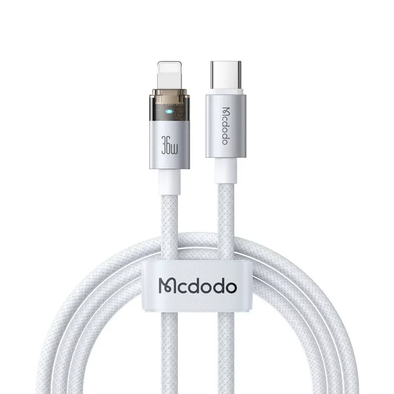 کابل شارژ آیفون تایپ سی به لایتنینگ 36 وات کارپلی مک دودو مدل Mcdodo CA-694 طول 1.2 متر