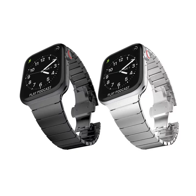 بند اپل واچ لینک استیل فلزی طرح Link Bracelet - تمامی سایزها - رنگ بندی