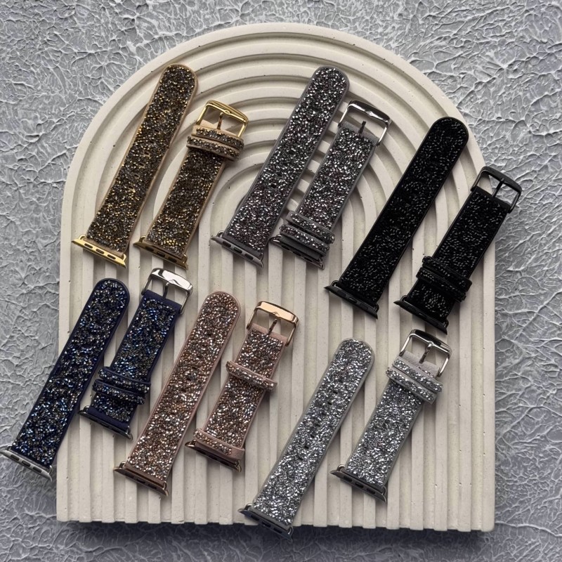 بند اپل واچ سواروسکی نگین دار مدل Swarovski CrystalLine - تمامی سایزها - رنگ بندی