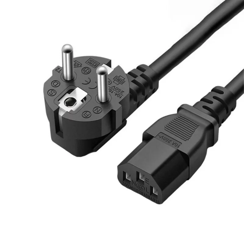 کابل برق کامپیوتر و مانیتور  3 پین اورنج طول 1.5 متر