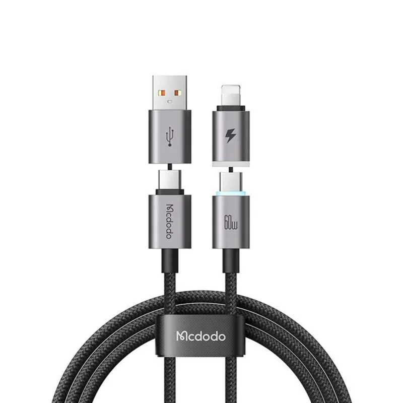 کابل شارژ چند سر 4 کاره 60 وات مک دودو Mcdodo USB-C CA-6560 طول 1.2 متر
