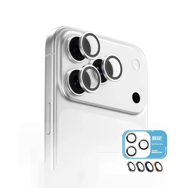 محافظ لنز دوربین آیفون 17 پرو و 17 پرو مکس ضد انعکاس نور بلوئو BLUEO Anti-Reflective iPhone 17 Pro/17 Pro Max