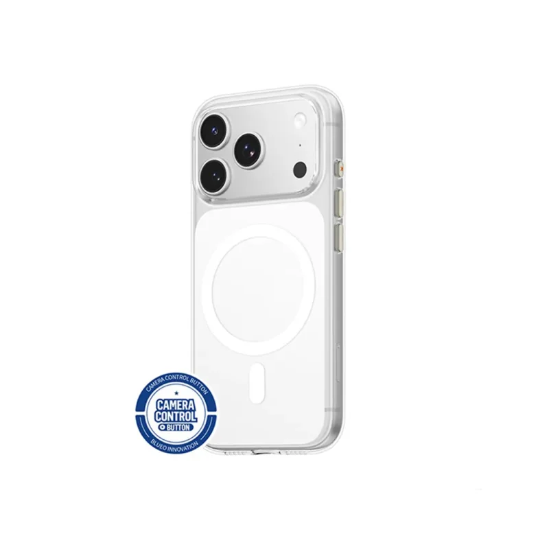 قاب آیفون 17 پرو مکس طرح اورجینال اپل مگ سیف بلوئو Crystal Pro Original Style iPhone 17 Pro Max