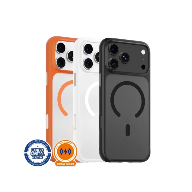 قاب آیفون 17 پرو مات مگ سیف بلوئو Blueo Skin Friendly Stain & Slip Resistant iPhone 17 Pro