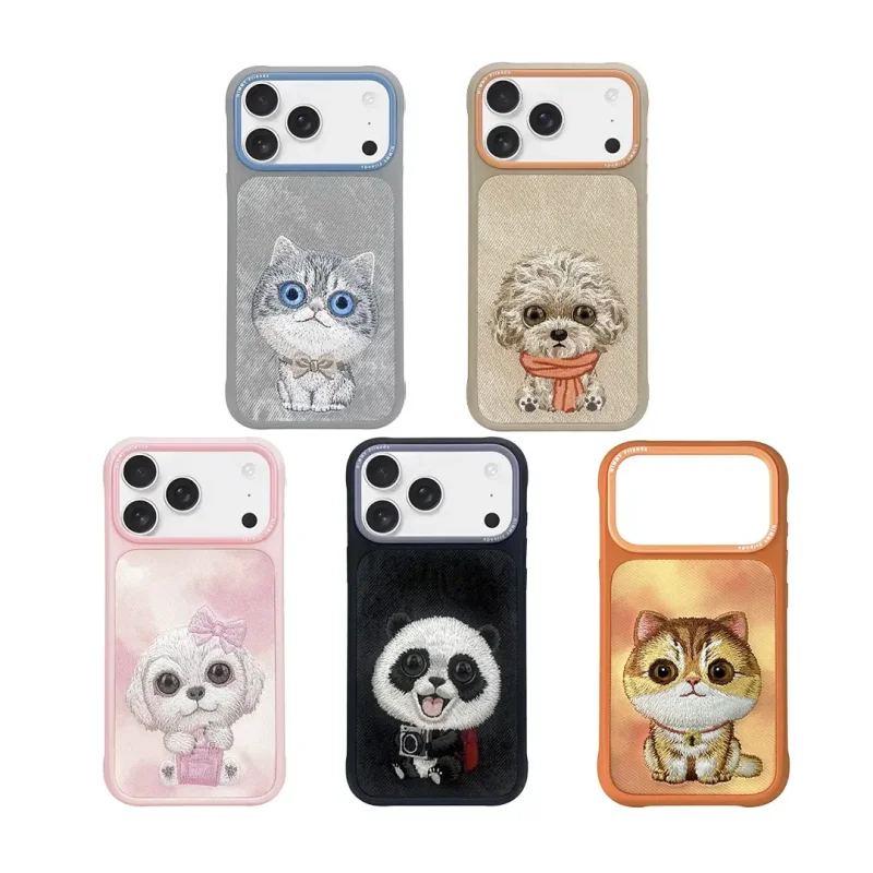 قاب فانتزی نیمی Big Eyes Cute Pet 2.0 مناسب آیفون 17 پرو مکس iPhone 17 Pro Max