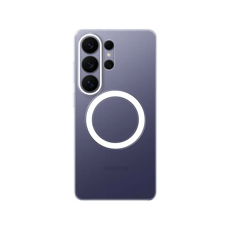 قاب اس 26 اولترا شفاف مگ سیف طرح سامسونگ Clear Magnet Case S26 Ultra