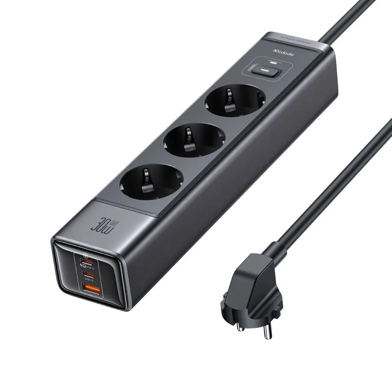 شارژر رومیزی و چند راهی محافظ برق هوشمند مک دودو مدل USB-C CH-062