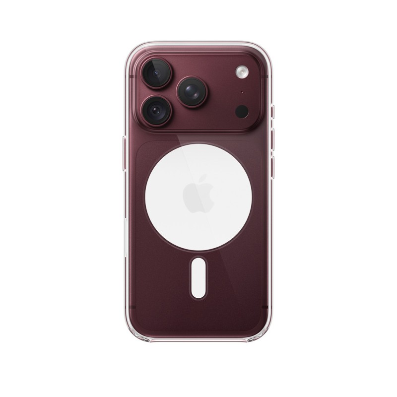 قاب شفاف مگ سیف طرح اپل Clear Case MagSafe مناسب آیفون 18 پرو و 17 پرو iPhone 18 Pro/17 Pro