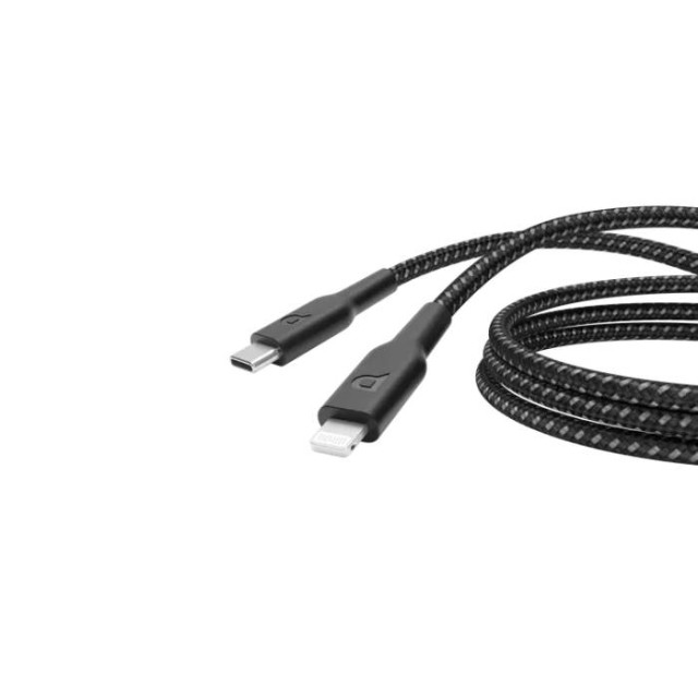 کابل تایپ سی به لایتنینگ پاورولوژی مدل Braided USB-C Lightning طول 2 متر 60 وات