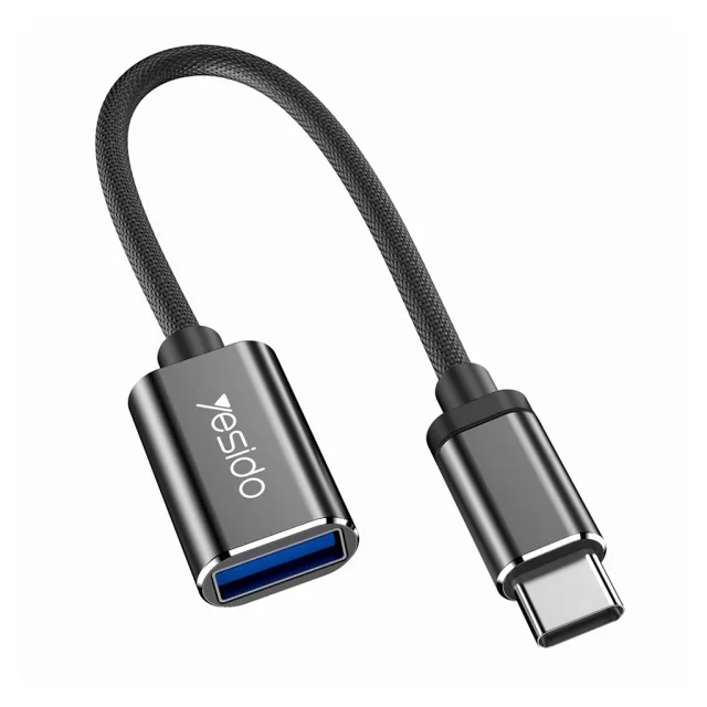تبدیل اوتی‌جی USB به تایپ‌سی یسیدو مدل GS01 با کابل 10 سانتی