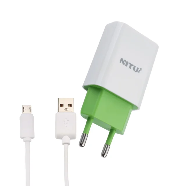 شارژر 18 وات یو اس بی نیتو مدل NITU QC3.0 NT-TC066F با کابل MicroUSB