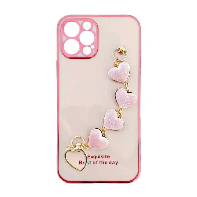 کاور مدل آویز دار قلب مخملی مناسب آیفون 12 پرو اپل (iPhone 12 Pro)