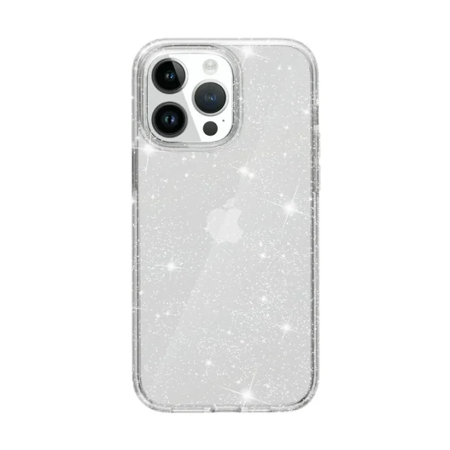کاور شفاف اکلیلی مدل Glitter Military مناسب آیفون 13 پرو اپل (iPhone 13 Pro)