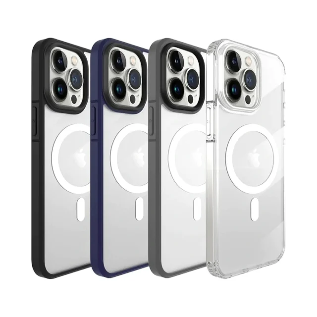 کاور مگ‌سیف ایکس‌لول مدل ICE Crystal Magnet مناسب آیفون 15 پرومکس اپل iPhone 15 Pro Max