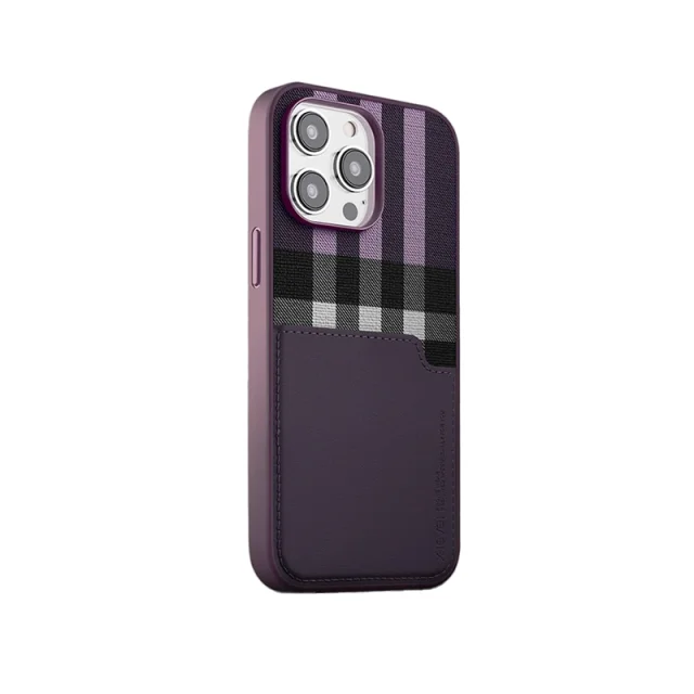 کاور چرم با جاکارتی ایکس‌لول مدل GENTRY Wallet مناسب آیفون 14 پرومکس اپل iPhone 14 Pro Max