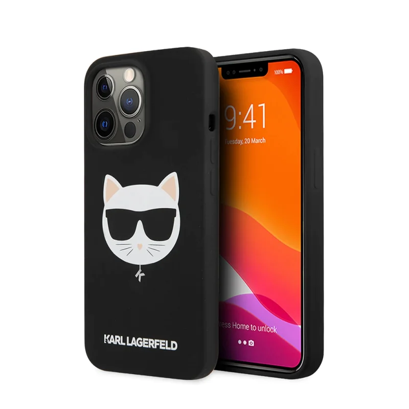 کاور سیلیکونی کارل لاگرفلد مدل CHOUPETTE HEAD مناسب آیفون 13 پرومکس اپل iPhone 13 Pro Max